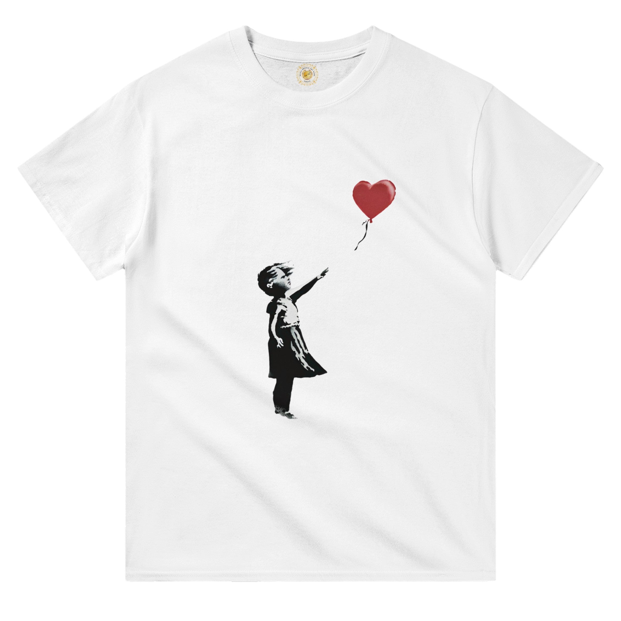 Camiseta Unisex - Chica Banksy con globo - Arte