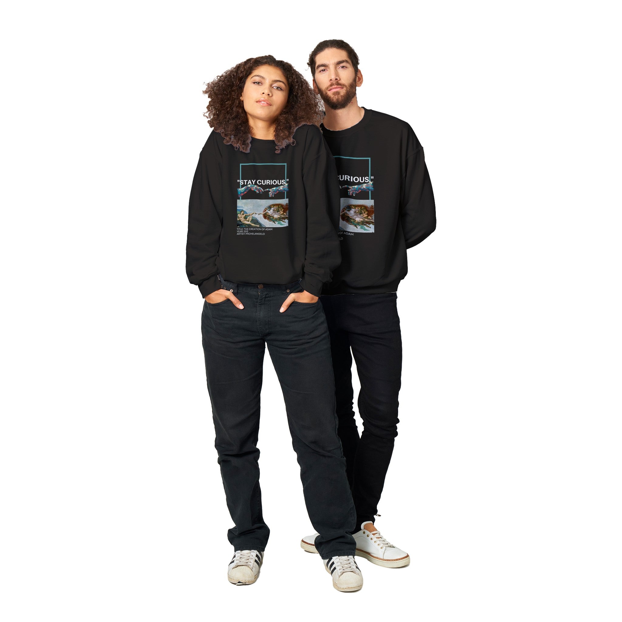 Sweater Unisex - The creation of Adam - Art