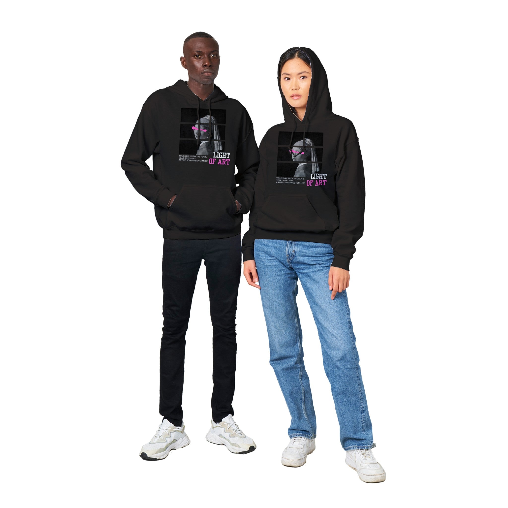 Hoodie Unisex - Girl with the pearl - Art