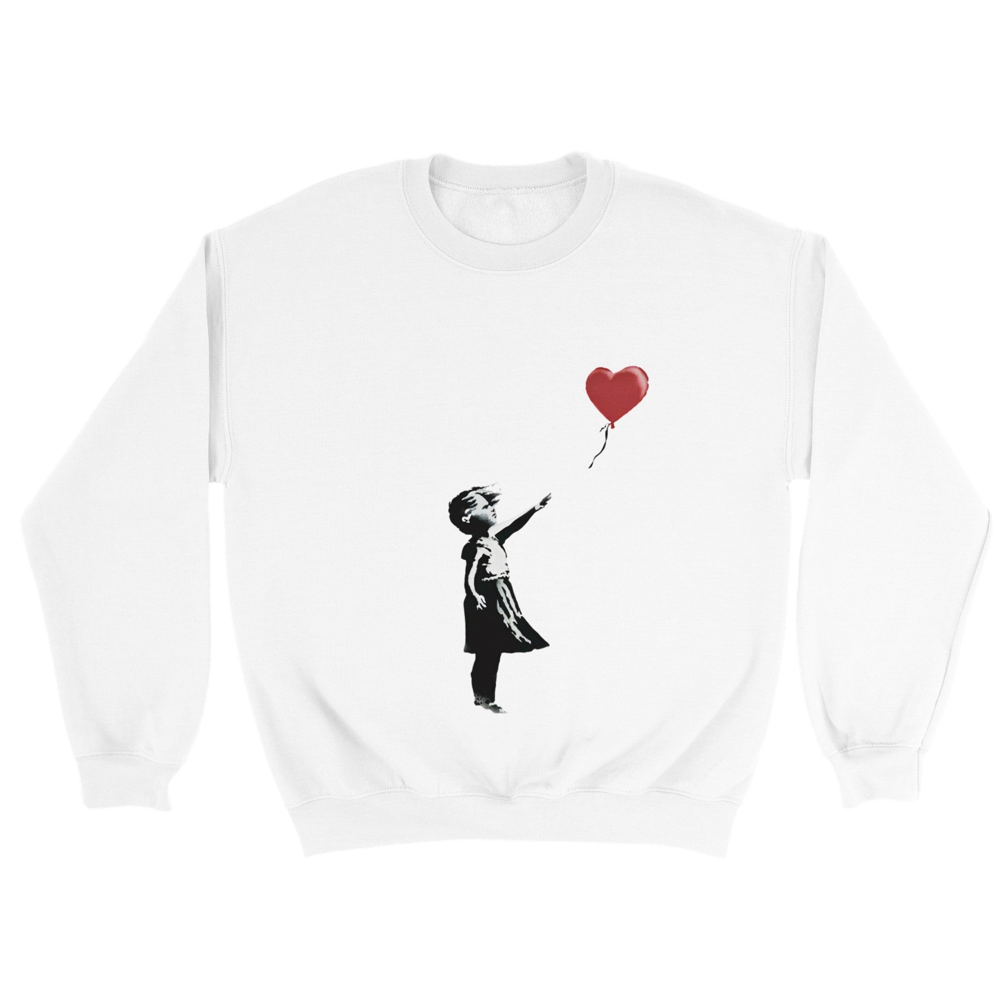 Sweater Unisex - Banksy girl with balloon - Art